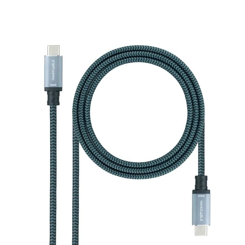 Câble ou accessoire NANOCABLE Cable USB 3.1GEN2 5A USB-C/M-USB-C/M 2 M