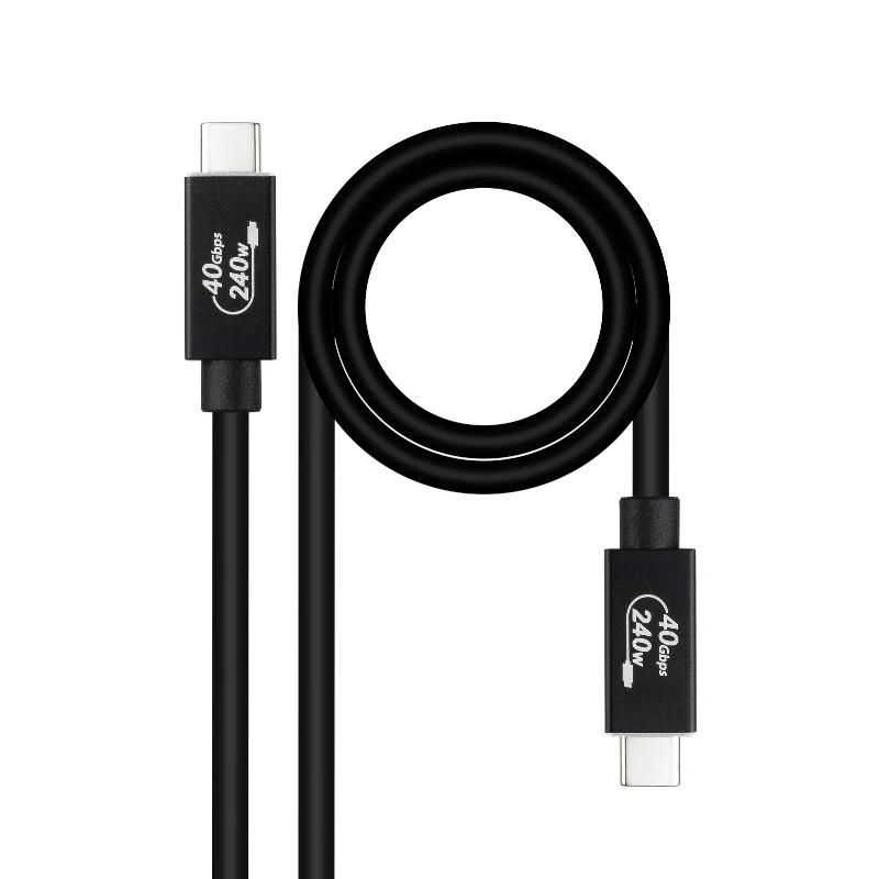 Câble ou accessoire NANOCABLE Cable USB4 Gen3x2 40Gbps 240W USB-C 1M