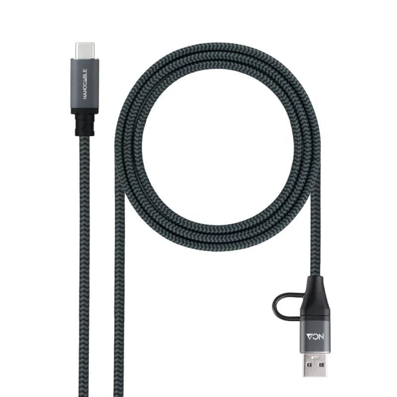 Câble ou accessoire NANOCABLE Cable USB3.2 100W USB-C+A/USB-C 2 M