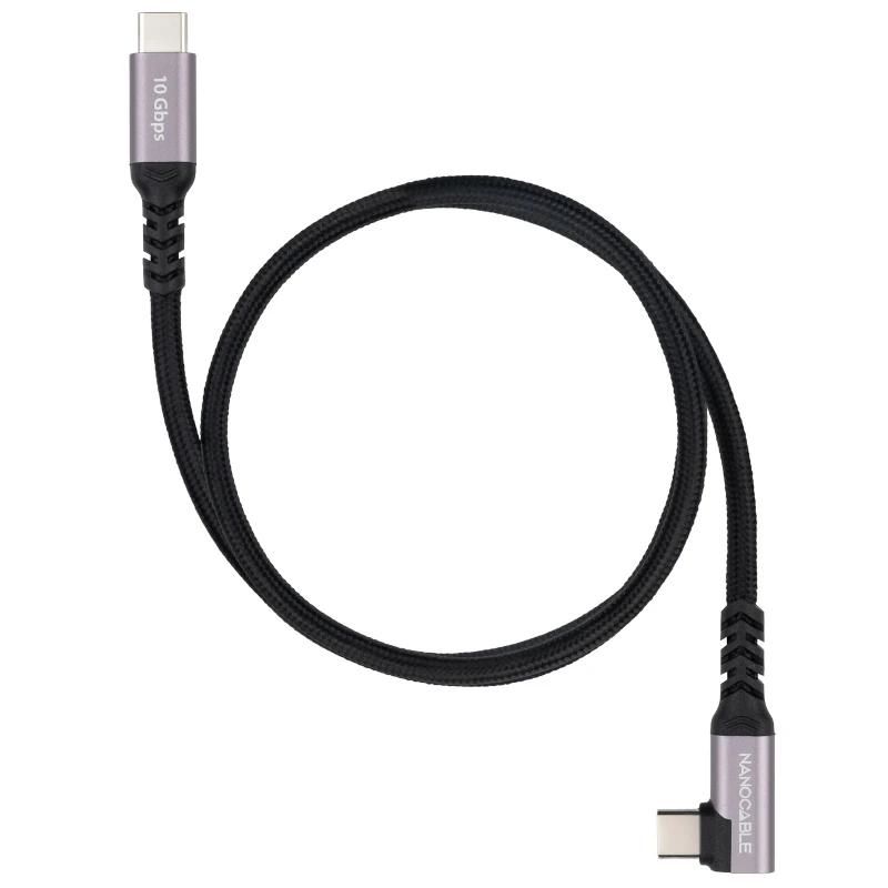 Câble ou accessoire NANOCABLE Cable USB-C 3.2 GEN2 Acodado 100W 3 M