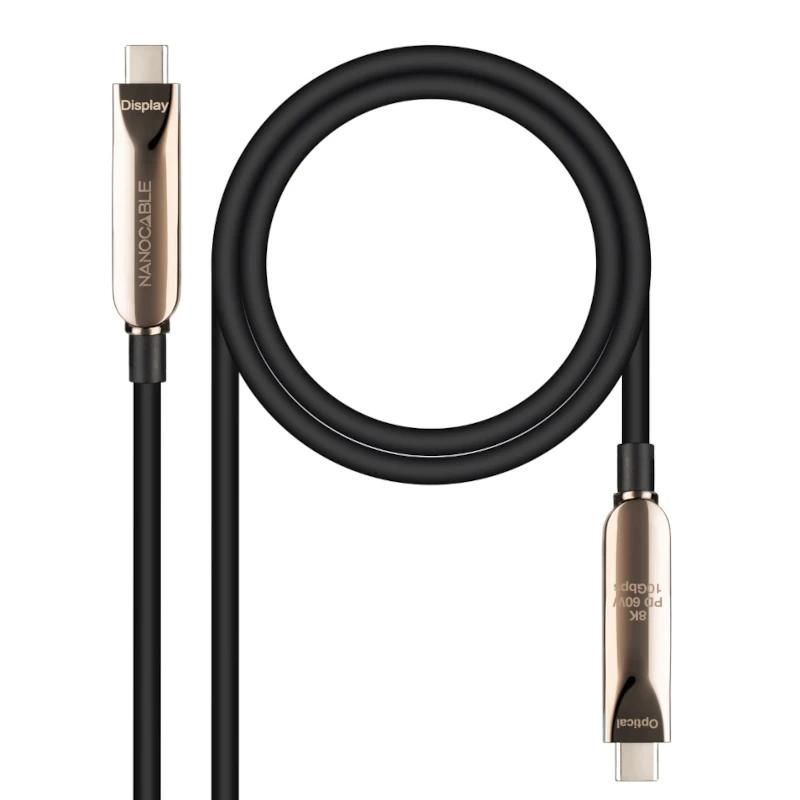 Câble ou accessoire NANOCABLE Cable USB3.2 Gen2x1 AOC 60W 8K, 5m