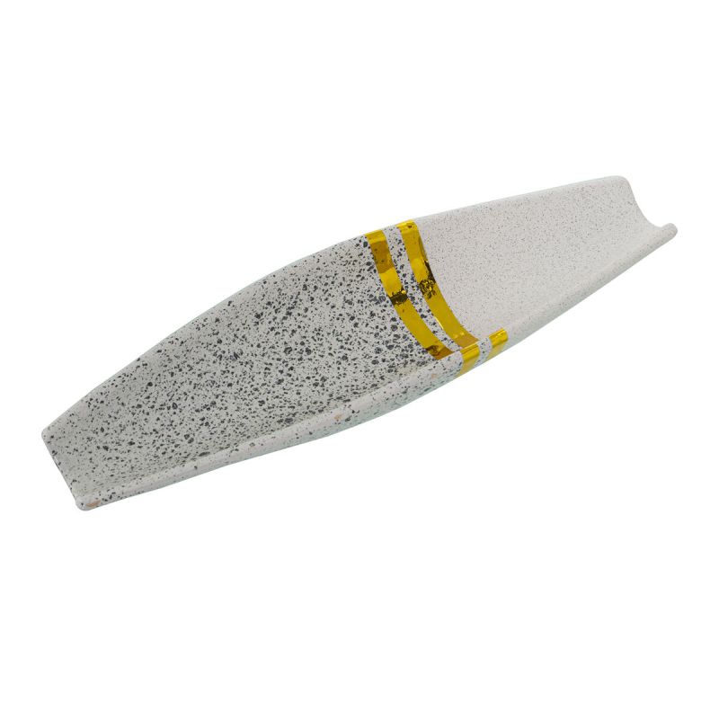 Centerpiece Alexandra House Living White Silver Ceramic 35 x 11 x 5 cm