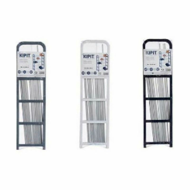 Shoe Rack Kipit White Black Grey 68 x 3,5 x 18,5 cm 68 x 3 x 18,5 cm (12 Units)