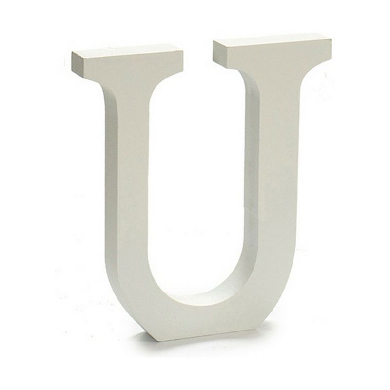 Letter Pincello U White 1,8 x 21 x 17 cm (12 Units)