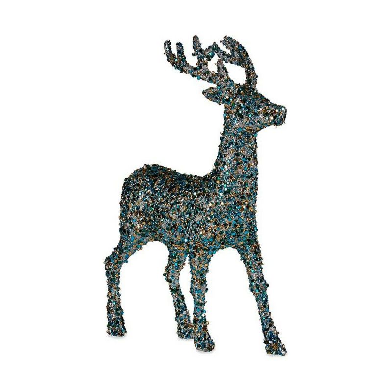 Christmas Reindeer Krist+ Blue Golden Reindeer 15 x 45 x 30 cm