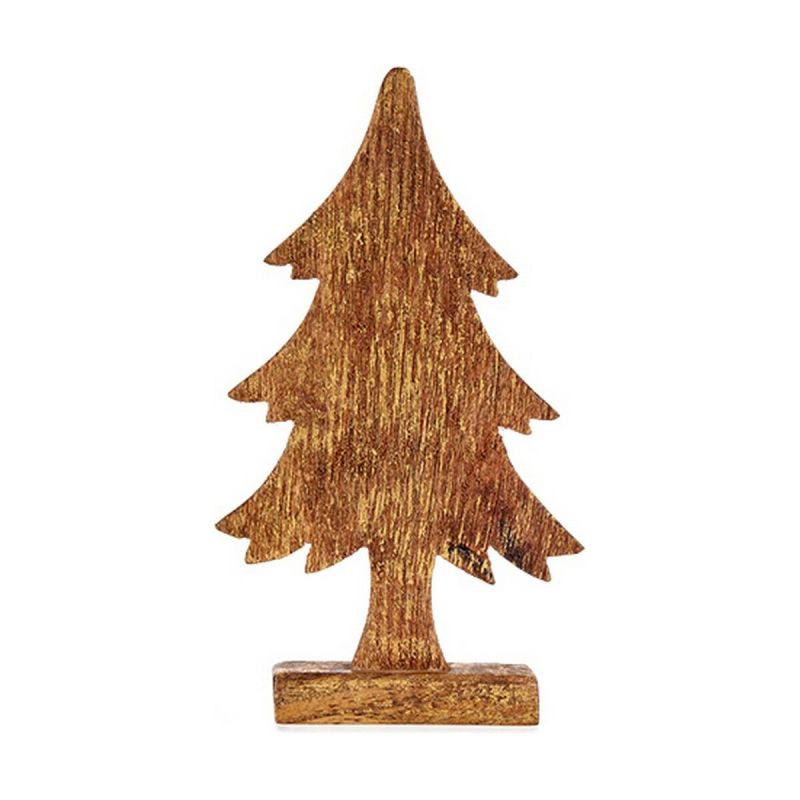 Sapin de Noël Krist+ Doré Bois 5 x 31 x 15,5 cm