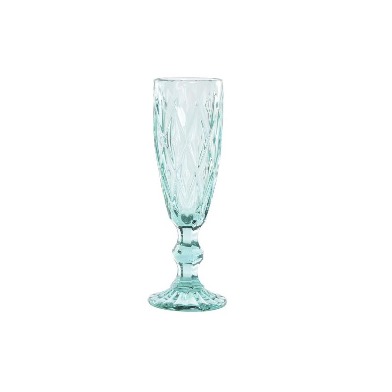 Wineglass DKD Home Decor Turquoise Crystal 150 ml