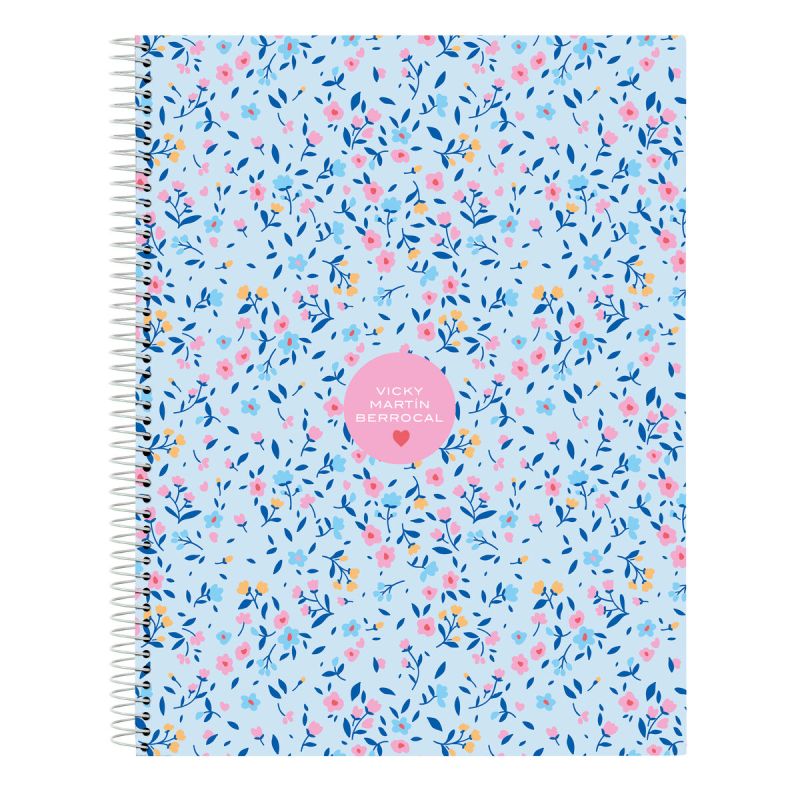Notebook Vicky Martín Berrocal Paraíso Blue Pink A4 120 Sheets