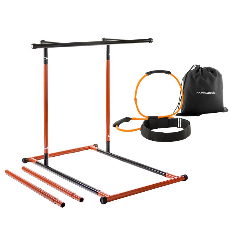 Pull-Up Station & Belt with Resistance Bands for Glutes + Exercise Guide InnovaGoods
