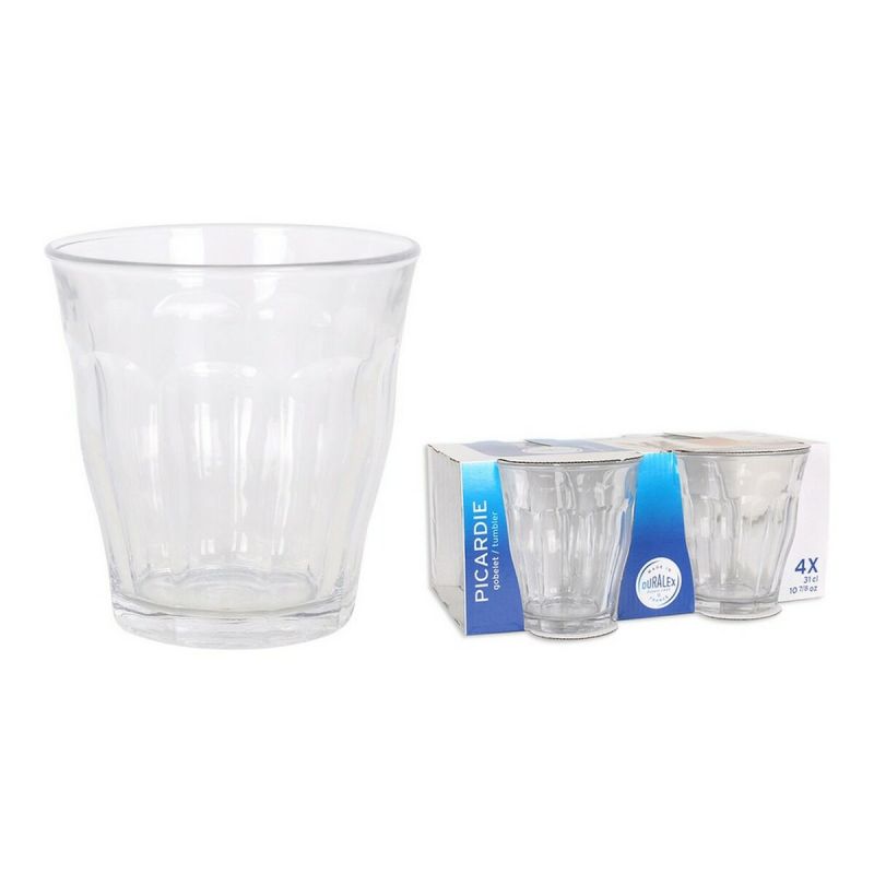 Set of glasses Duralex DXT01213 Crystal 310 ml Transparent 4 Pieces (4 Units)