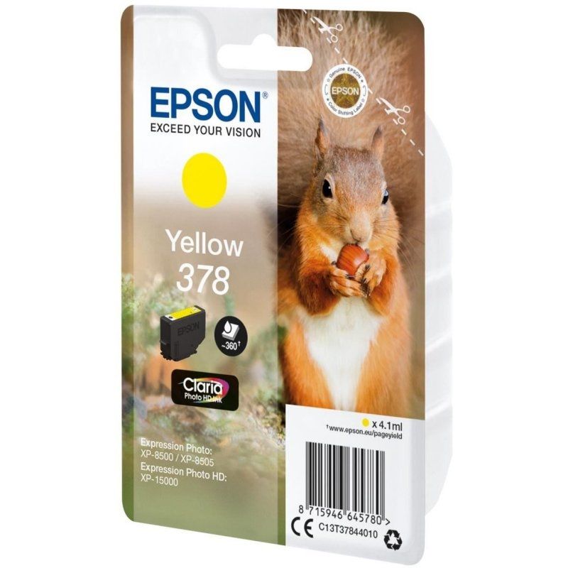Cartucho de tinta Epson 378 Amarillo