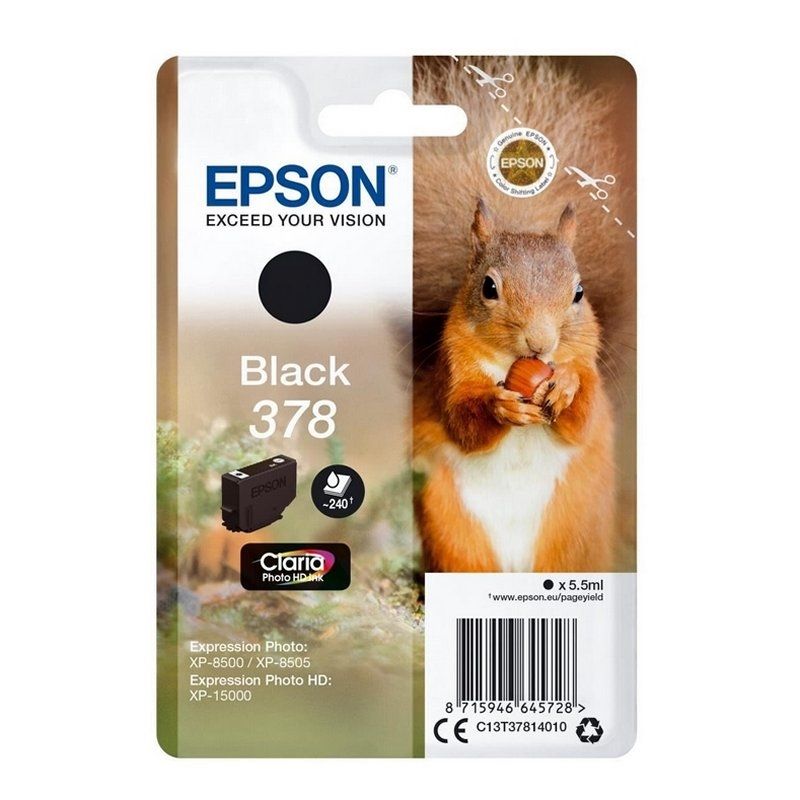 Cartucho de tinta Epson 378 Negro