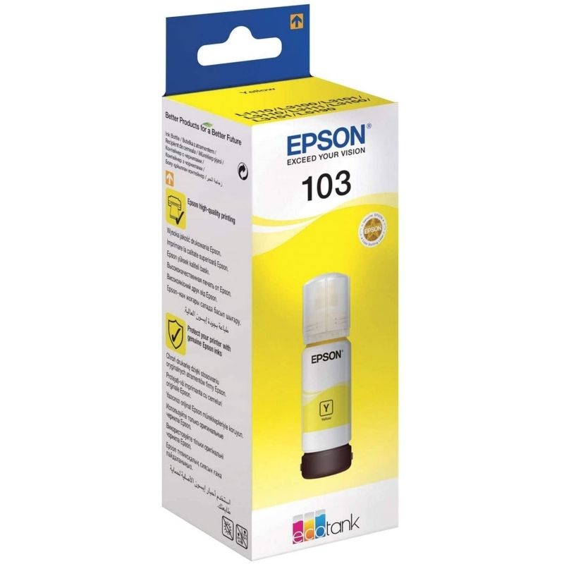 Cartucho de tinta Epson Botella Tinta Ecotank 103 Amarillo