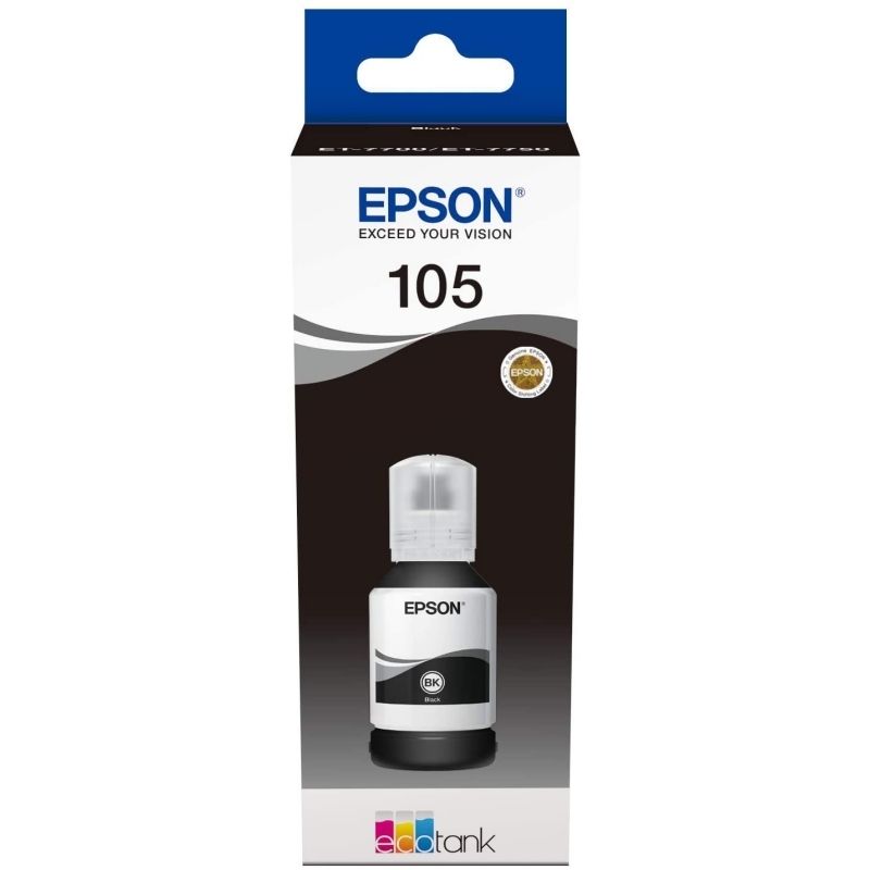 Cartucho de tinta Epson Botella Tinta Ecotank 105 Negro