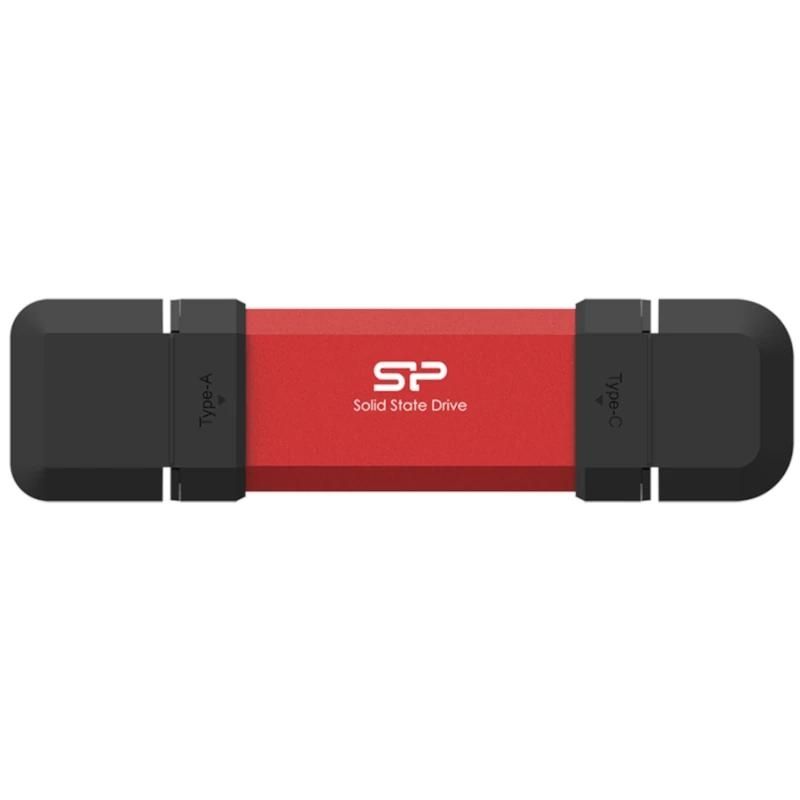 Memoria USB Silicon Power SP Memoria USB DS72 250GB USB A+C 3.2 Gen2 Rojo