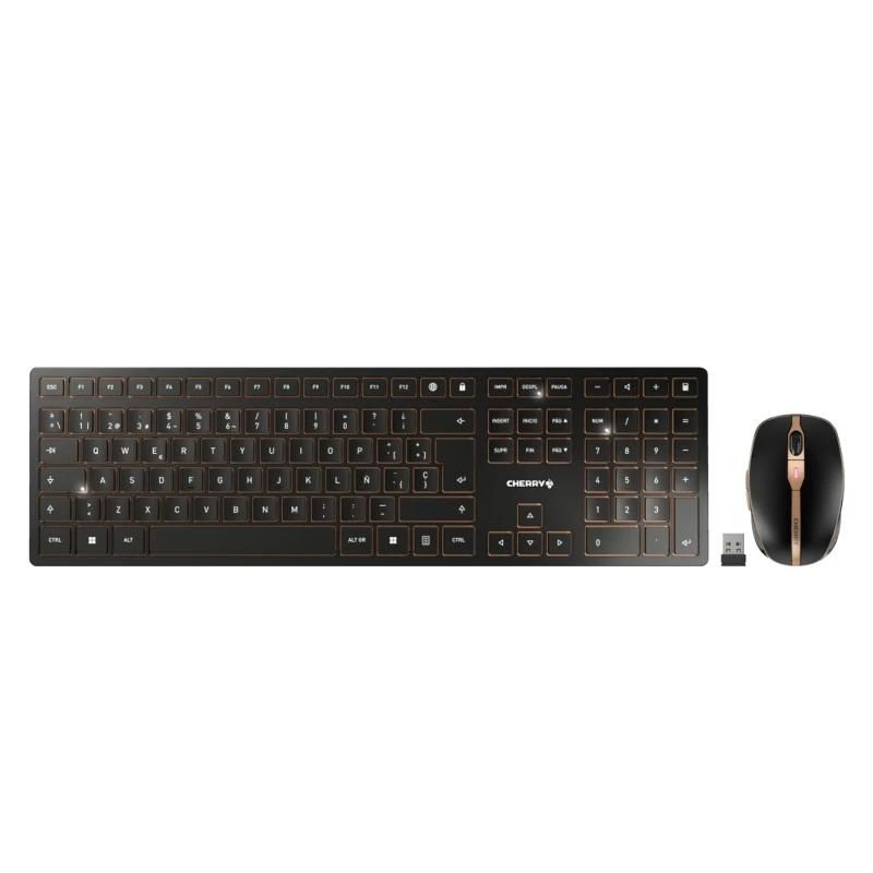 Keyboard and mouse set Cherry Teclado+ratón combo Bluetooth-Inalámbrico