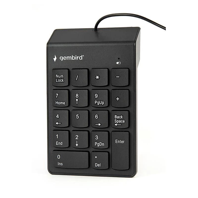 Teclado GEMBIRD Numérico por cable USB Negro