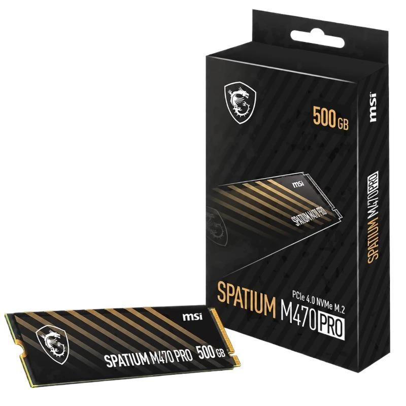 Disco SSD MSI Spatium M470 Pro 500Gb PCIe 4.0 5500Mbs