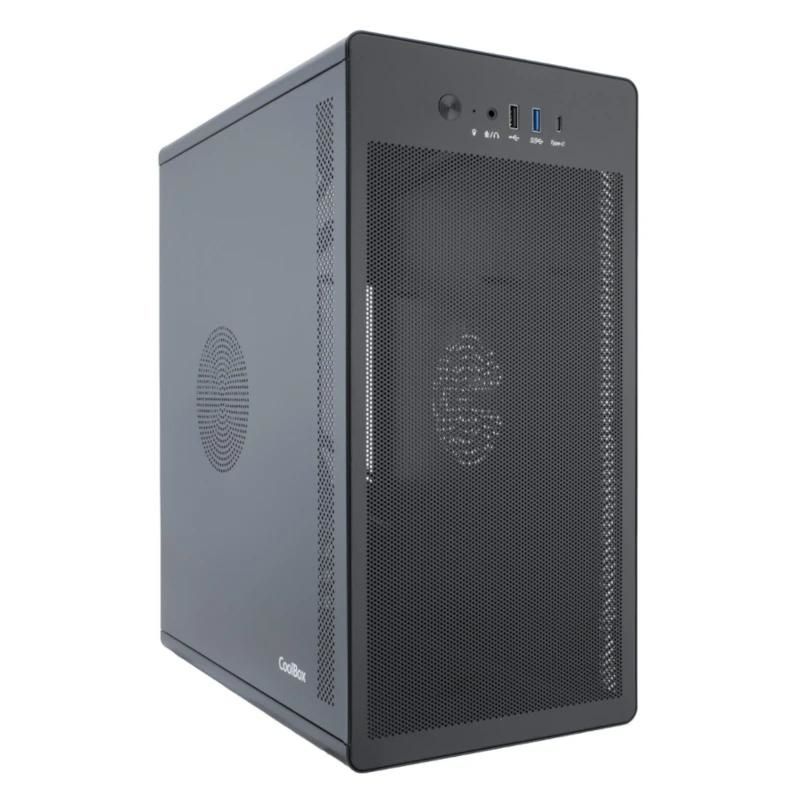 Boîtier d'ordinateur CoolBox Matx M100 USB-C 3.2 G1 F.Metal S/Fte