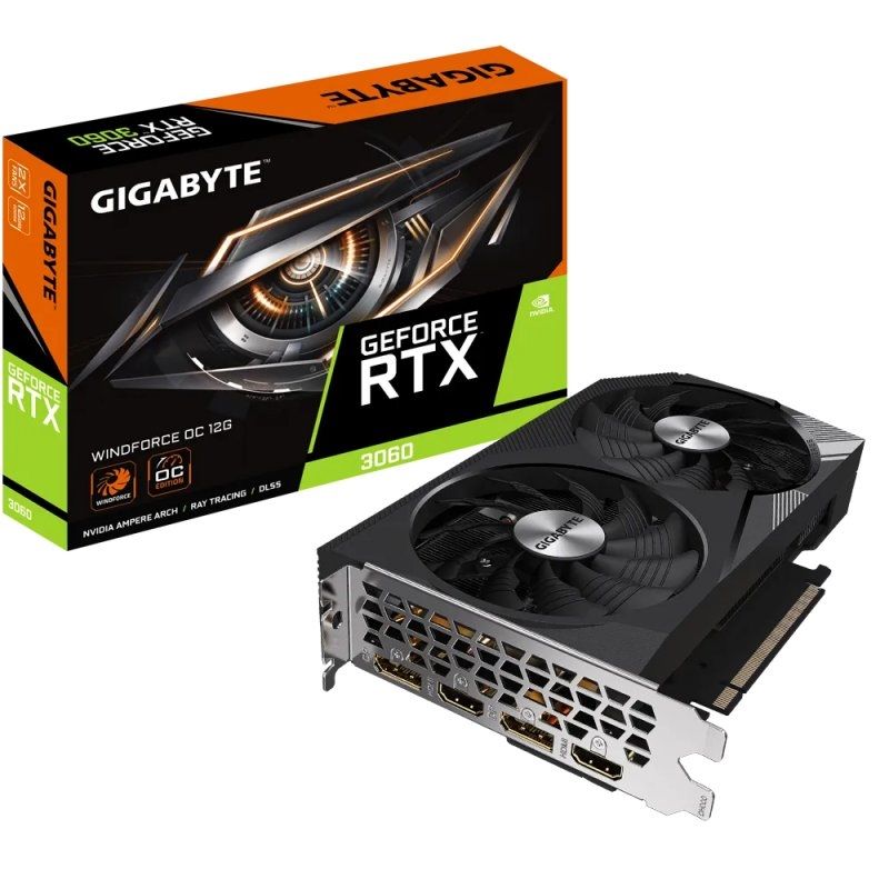 Graphics card Gigabyte NVIDIA RTX 3060 WF OC 12G DDR6