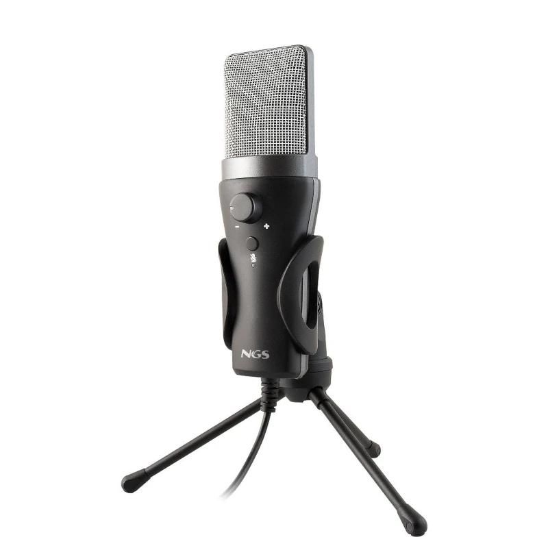 NGS Micrófono PC Usb con soporte tripode