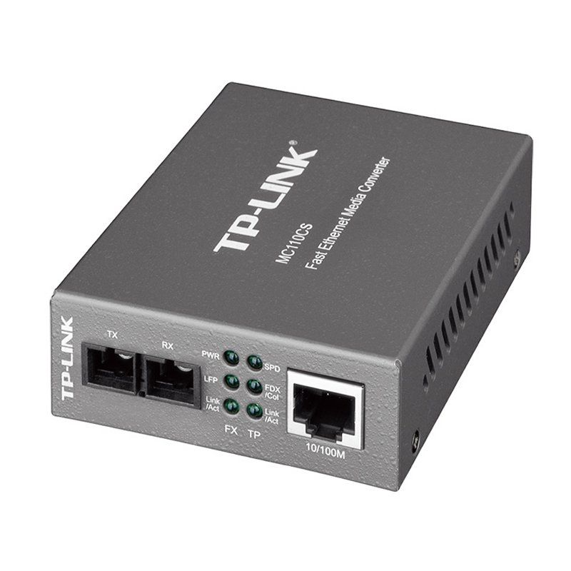 Dispositivo de red TP-LINK MC110CS Conversor Medios Mono Modo 10/100M