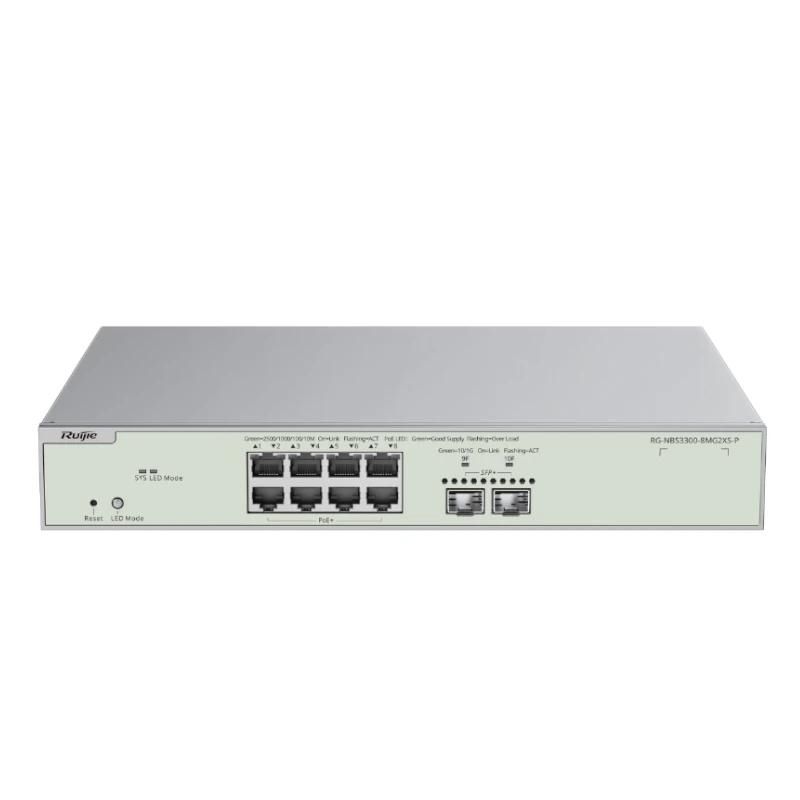 Network switch Ruijie Networks Reyee NBS3300-8MG2XS-P L2 8xmG PoE 2xSFP+ 240W