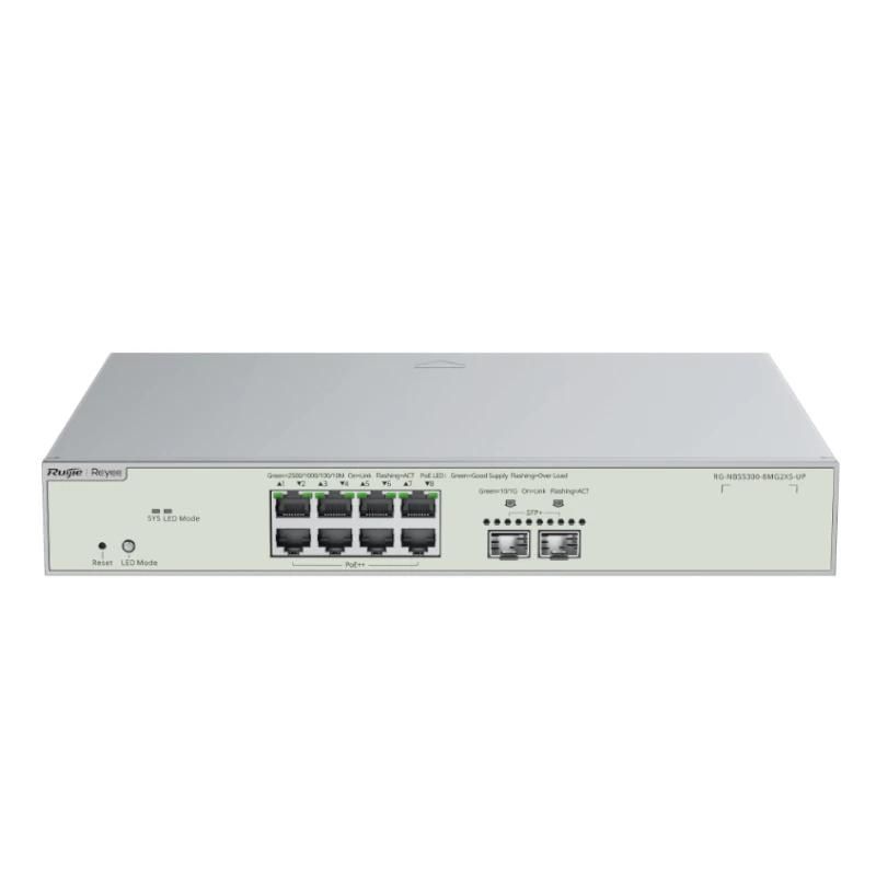 Network switch Ruijie Networks Reyee NBS5300-8MG2XS-UP L3 8xxmG HiPoE 2xSFP+ 370W