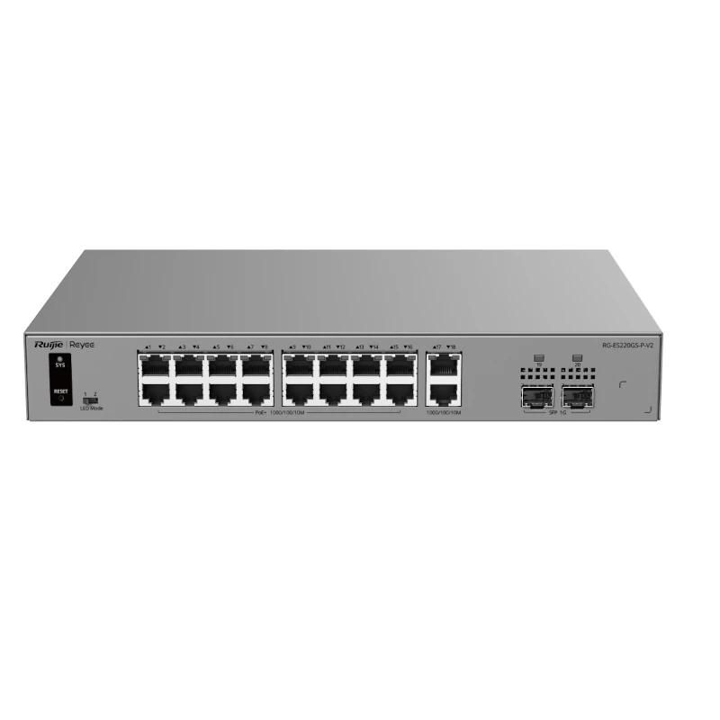 Network switch Ruijie Networks Reyee RG-ES220GS-P-V2 Switch Cloud 16P PoE+ + 2P 1