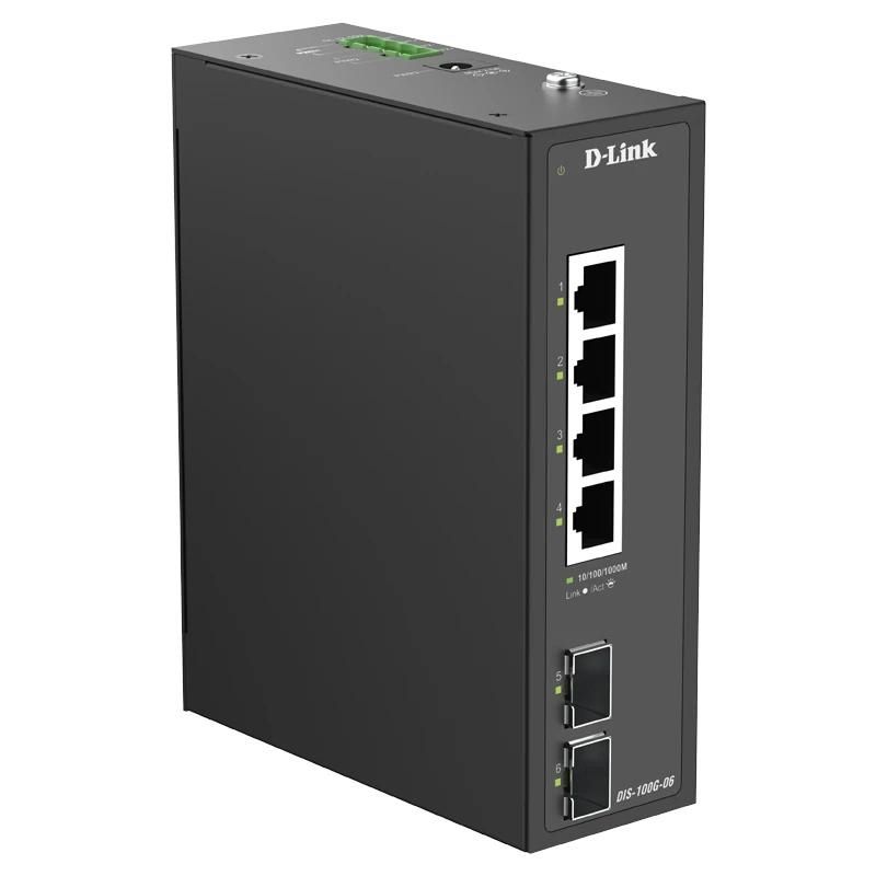 Network switch D-Link DIS-100G-06 Switch Industrial 4xGb 2xSFP