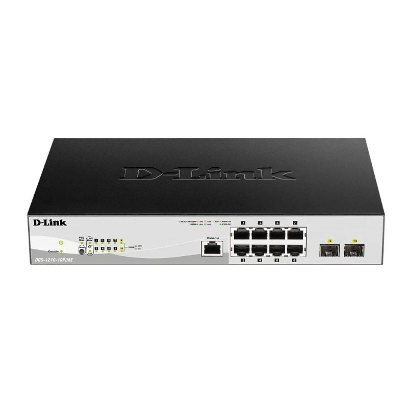Conmutador de red D-Link DGS-1210-10P/ME/E 10xGb PoE+ Switch 2xC