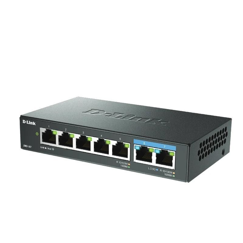 Conmutador de red D-Link DMS-107 7xMGb Unmanaged Switch