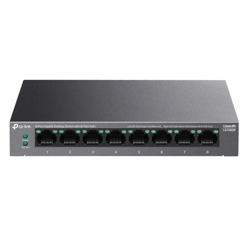 Network switch TP-LINK LS108GP Switch 8xGb PoE+ 62W Desktop