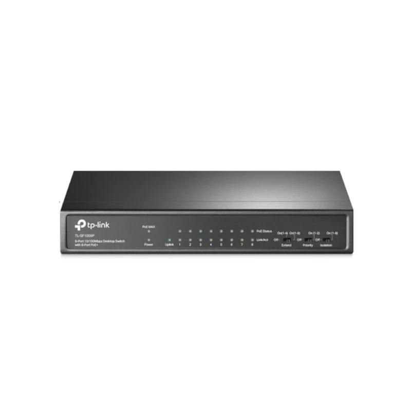 Conmutador de red TP-LINK TL-SF1009P Switch 8x10/100 Poe+ 1x10/100