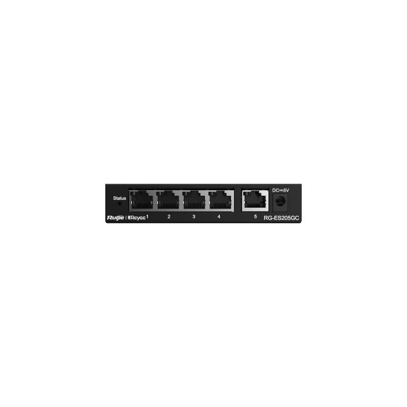 Conmutador de red Ruijie Networks Reyee 5-Port Gigabit Smart Switch, 5 Gigabit RJ45