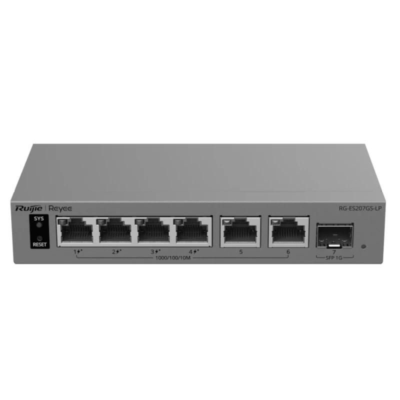 Conmutador de red Ruijie Networks Reyee RG-ES207GS-LP Switch Cloud 4P PoE + 2P 1G +