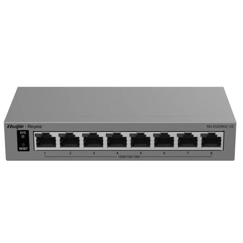 Conmutador de red Ruijie Networks Reyee RG-ES208GC-V2 Switch Cloud 8P 1G