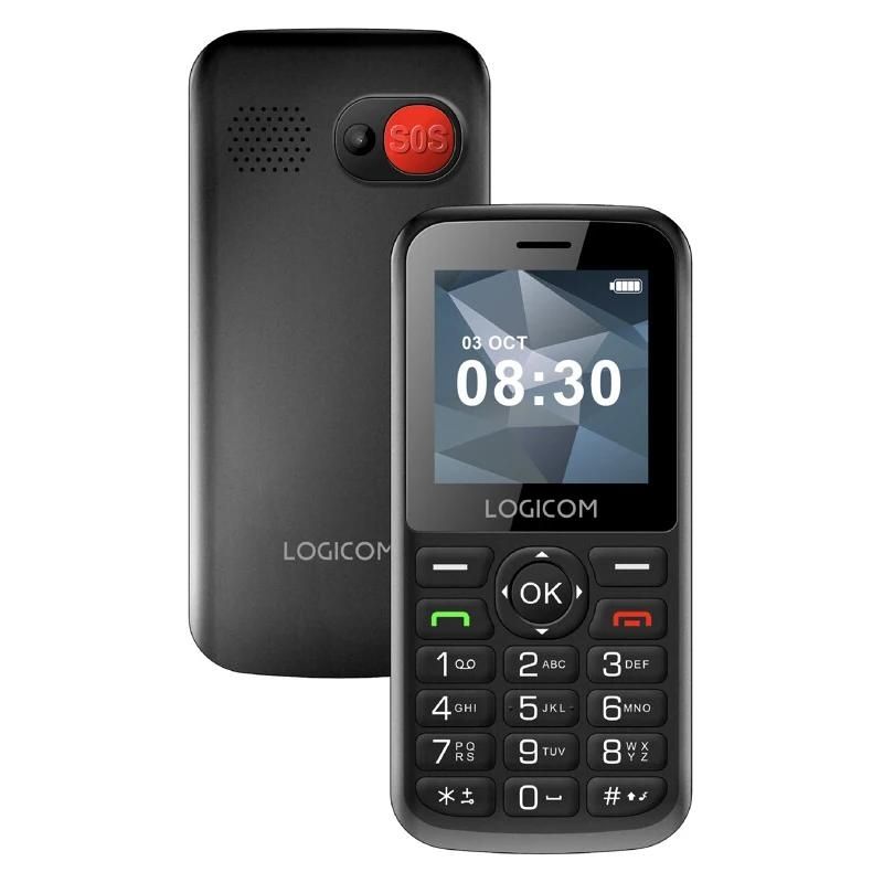 Telèfon per a gent gran LOGICOM Posh S85 Móvil Básico 4G 2.51" DS negre