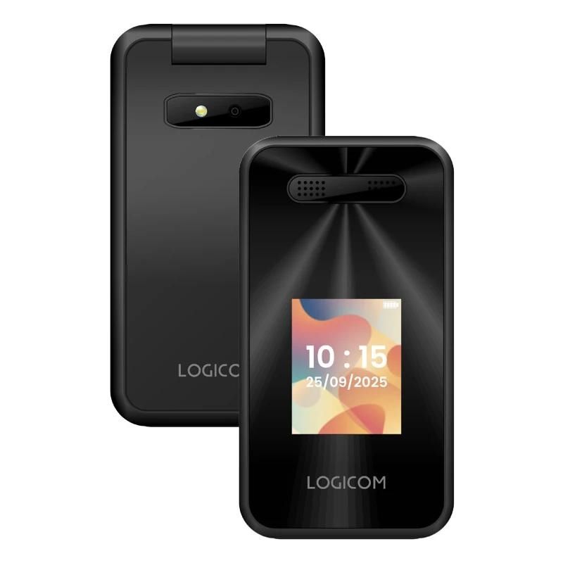 Telèfon per a gent gran LOGICOM Fleep S90 Móvil Básico 4G 2.40" DS negre