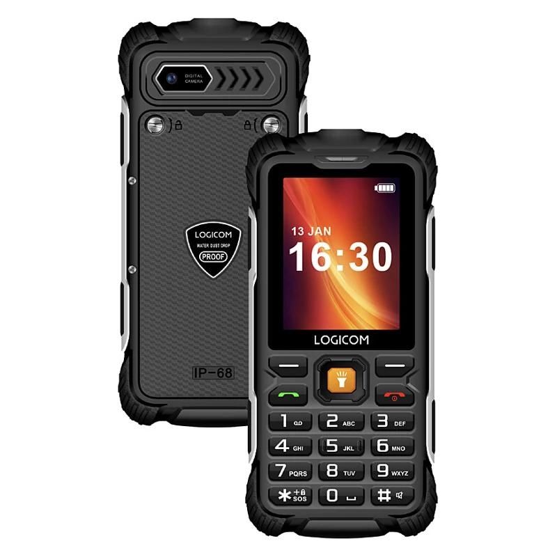 Telèfon per a gent gran LOGICOM Xtrem 60 Móvil Básico 4G 2.40" DS IP68 Neg