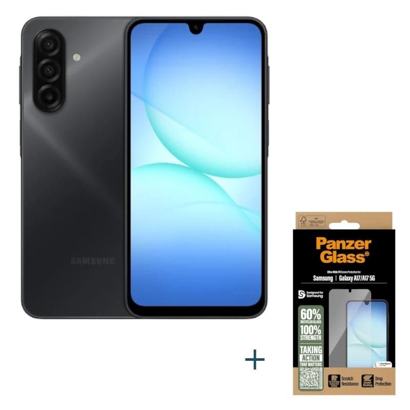 Mobile phone Samsung Galaxy A17 5G 128GB 4GB black+Prot Panzer