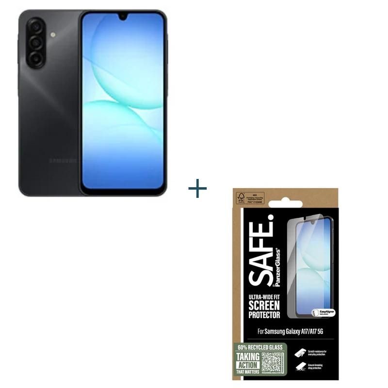 Mobile phone Samsung Galaxy A17 5G 128GB 4GB black+ Prot SAFE