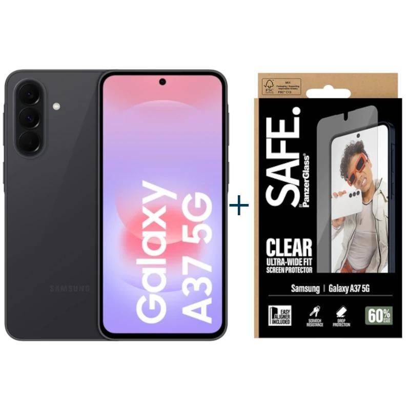 Telèfon mòbil Samsung Galaxy A37 5G 128Gb 6Gb Charcoal+Prot SAFE
