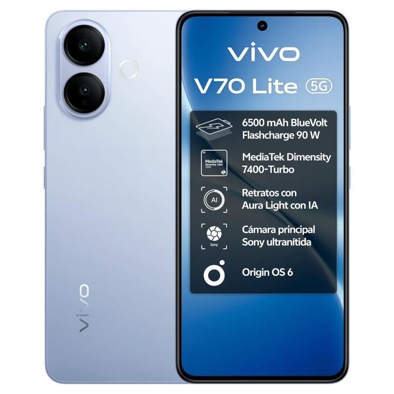 Telèfon mòbil VIVO V70 Lite 5G 6.77" 6Gb 128Gb Blue