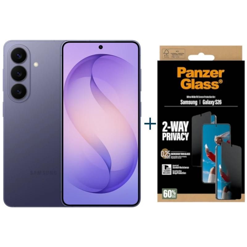 Téléphone mobile Samsung Galaxy S26 5G 256Gb Violet+ProtPriv Panzer