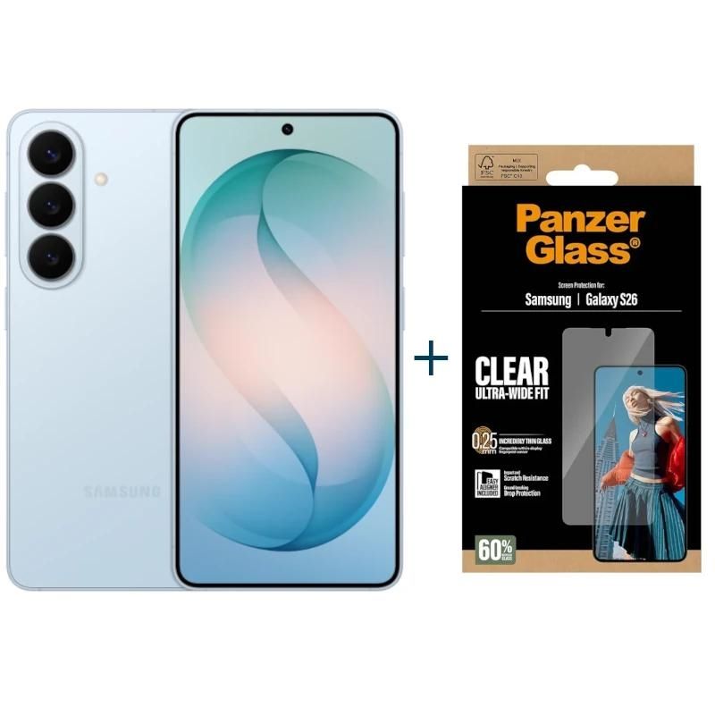 Telèfon mòbil Samsung Galaxy S26 5G 256Gb 12Gb Blue+ Prot Panzer