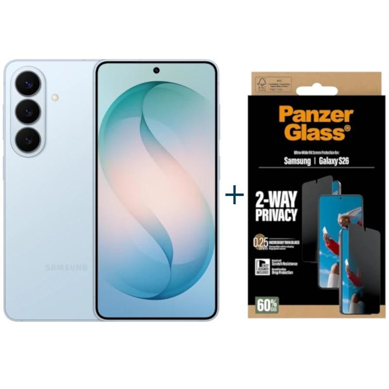 Telèfon mòbil Samsung Galaxy S26 5G 256G 12G Blue+ProtPrivPanzer