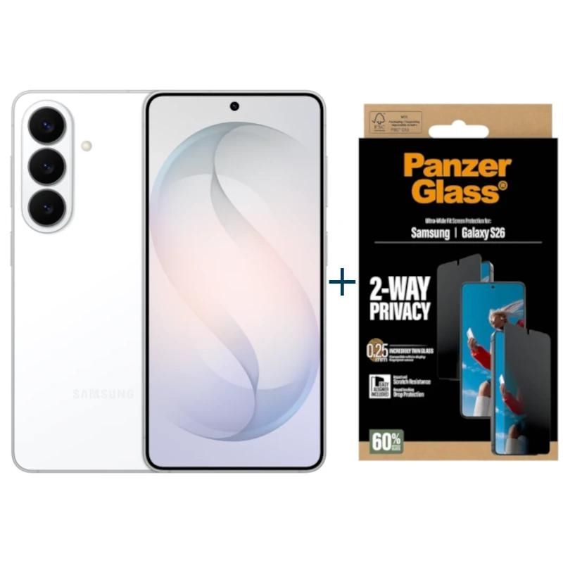 Téléphone mobile Samsung Galaxy S26 5G 256G 12G White+ProtPrivPanze