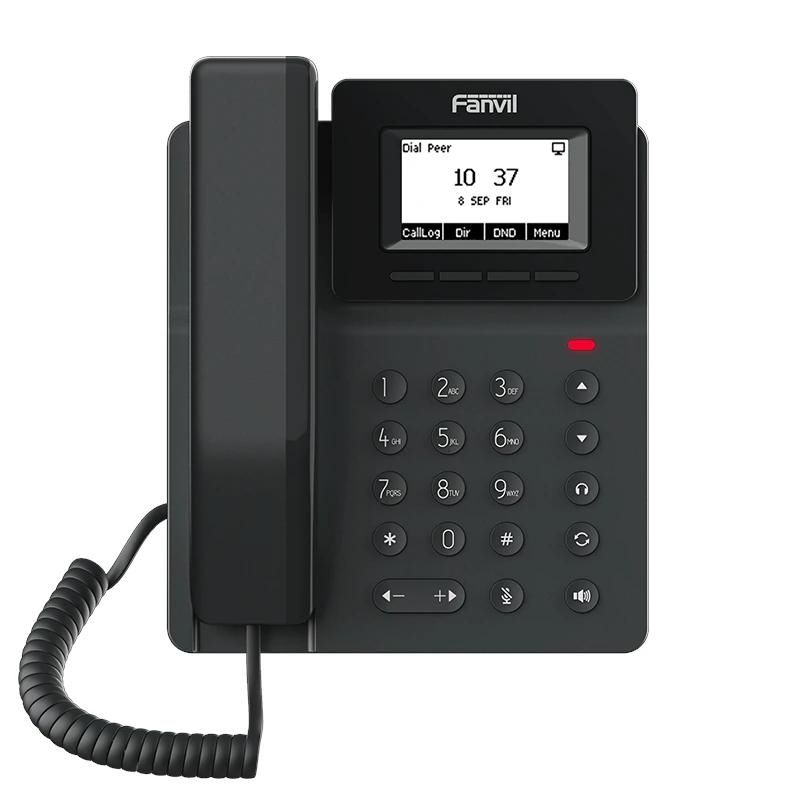 Fanvil V50G 2 líneas SIP 2.3"pantalla PoE 2xGbE