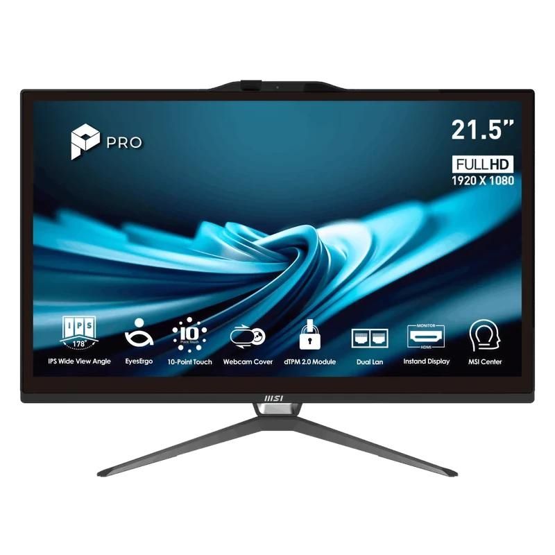 Ordenador todo en uno MSI AP222T-626XEU i3-14100 8GB 512GB DOS 22" tac.N